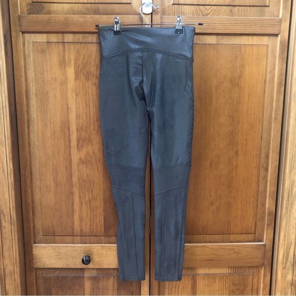 Spanx Faux Leather Moto Leggings - Picture 3 of 4